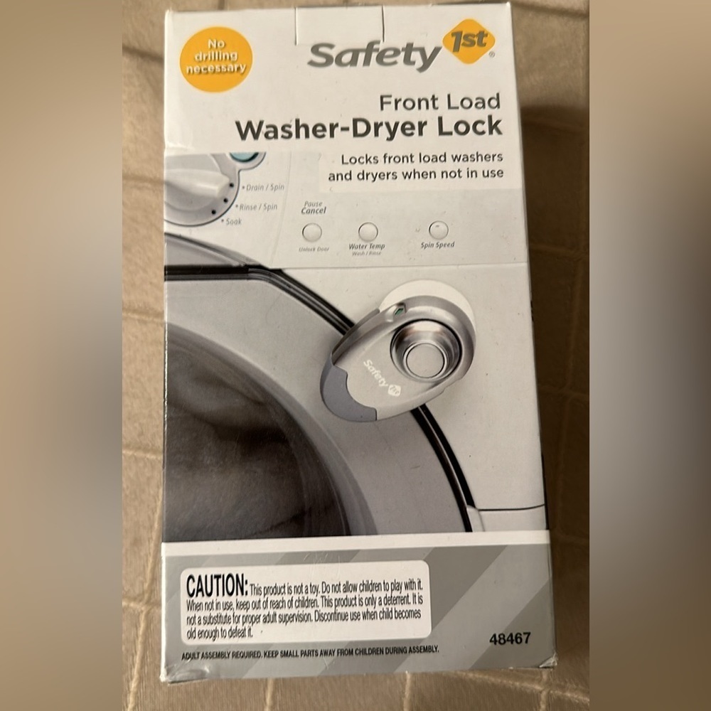 Safety first front load, washer dryer lock for toddlers, safety brand new in box